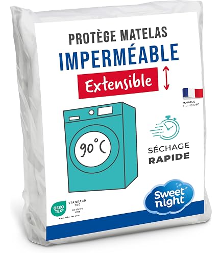 Future Home Protège-Matelas Coton Blanc Drap Housse 110x200cm - Matelas Protecteur