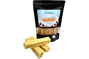 ANIMOLYA Friandises pour Chien - Bâton de Fromage à Mâcher - 100% Naturel - Barre Résistante - Occupation et Mastication - Hygiène Dentaire - Os Ludique et Sain (Taille L - Lot de 3)