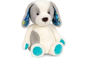 B. SOFTIES B. toys by Battat BX1857EZ B. Klasyczny pluszowy pies - biały i szary