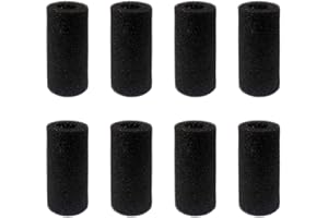YUEYUAN Huahao Éponge Filtre pour Aquarium 8Pcs Filtre en Mousse Bio, Éponge Filtre de Réservoir de Poissons pour Filtrer Les Impuretés Protéger Le Filtre (Noir)