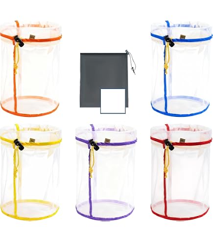 All Mesh Bubble Bag Set – 4 Beutel (20 L / 5 Gal) Mit Sieb & Tragetasche, Für Kräuterextraktion