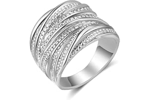 Aprilery Black Rings for Women, Vintage Cross Flower Marcasite Rings Statement Big Aesthetic Ring Costume Jewelry for Teen Girls Gifts for Her