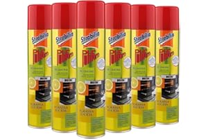 Strabilia Puliforn Spray Sgrassa e Lucida, Fragranza Limone, Sgrassatore Universale, Pulisce Forni e Fornelli senza Fatica - 6 x 300 ML