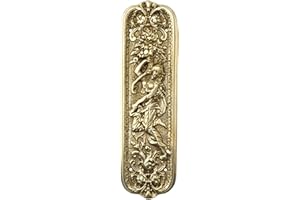 Castelion® Solid Brass Art Nouveau Grecian Lady Fingerplate | Brass Door Accessories | Ornate Home Decor Perfect for Traditional Homes | High Quality Home Accessories | 10inch
