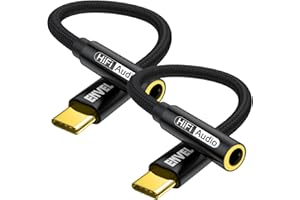 ENVEL 2 pezzi USB C a jack da 3,5 mm, adattatore tipo C Aux su jack per cuffie, cavo audio DAC compatibile con iPhone 16 Pro Max 15 Plus, Galaxy S25 S24 S23 S22 S21 Serie, Pixel 9 8 7 6 5 4