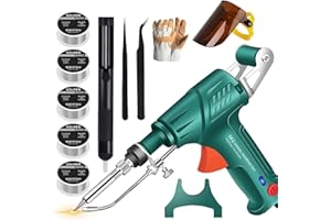 HITIANYA Industrielle Laserschweißwerkzeuge, Laserschweißgerät, Automatische Schweißpistole, Kabelgebundenes 60-W-Handschweißgerät, für Die Reparatur Elektronischer Schweißarbeiten (Interne Heizung-grün)