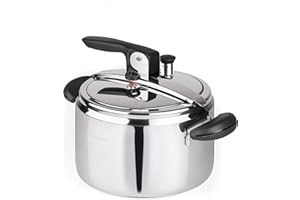 BARAZZONI Pentola a Pressione Amelia+, ø22cm, capacità 5Lt, Made in Italy, Acciaio Inox 18/10, Induzione+Gas, Massima sicurezza. Triplo fondo. PFAS free.