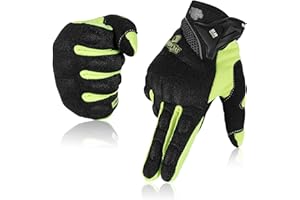 ‎BORLENI BORLENI Motorradhandschuhe Herren Sommer Motorrad Handschuhe atmungsaktive Vollfinger-Motorradhandschuhe Touchscreen Knöchelhandschuhe