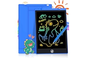 Sunany Kolorowy tablet do pisania LCD, tablet do pisania dla dzieci, lekki i przenośny tablet LCD, idealny do rysowania, pisania i robienia notatek (niebieski)