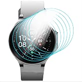 GIOPUEY Screen Protector for OnePlus Watch 2/OPPO Watch X, [6 Pack] HD Transparent Soft TPU Protective Films with Oleophobic