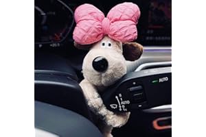 LEYITENG Car Decoration Dog, Funny Car Accessories,Cute Car Dashboard Decoration Dog Car Ornaments, Wiper Shift Handle Decorative Doll, Personality Car Plush Doll Decoration Creative Gift Car Decoration