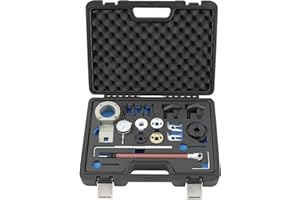 TECPO Motor-Einstellwerkzeug Satz für 1.8, 2.0 TSI TFSI Motoren, Steuerzeiten einstellen & Steuerkette wechseln, kompatibel mit vielen Audi & VW Motoren, inkl. Kurbelwellen- & Nockenwellen-Werkzeuge