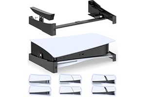 OIVO PS5 Support Horizontal, Support pour PS5 Compatible avec Playstation 5/Slim/Pro Console Disc & Digital Editions avec Fixation à Vis, Support de Socle d’Accessoires P5 Stable (Noir)