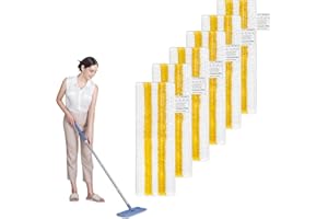 BUCOMTU 6 Stück Mikrofaser Bodentücher für Kärcher Dampfreiniger, EasyFix Ersatzpads, kompatibel mit SC1, SC2, SC3, SC4, SC5 Bodendüsen, sehr saugfähig, für die meisten Bodenbeläge geeignet