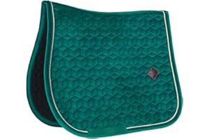 KENTUCKY Tapis de selle FULL - Vert foncé - Velours - Saut d'obstacles