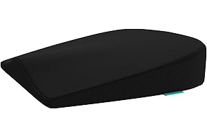 bonmedico Cuscino Antireflusso - Cuscino a Cuneo Ergonomico in Memory Foam - Cuscino Ortopedico per Supporto Schiena, Ideale per Auto, Divano e Poltrona (Nero)