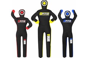 FITIZ Muñeco de boxeo para artes marciales mixtas (sin relleno) brasileño BJJ JIU Jitsu, posición de pie, chupete de lucha libre, artes marciales, boxeo, karate, entrenamiento