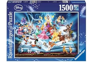 Ravensburger - Puzzle Adulte - Puzzle 1500 p - Le livre magique des contes Disney - 16318