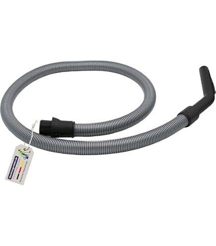 vhbw tubo di ricambio flessibile compatibile con Miele S4 Extra Care, Easy Stretch, EcoLine, Turbo aspirapolvere - 1,8 m, impugnatura