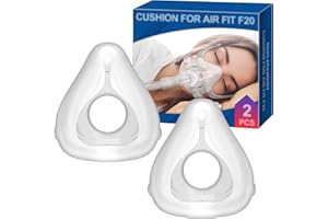 BlessEase 2 Paquetes de Almohadillas de Repuesto (M) para AirFit F20, Compatible con el Marco Original, Accesorios de CPAP de BlessEase(M)