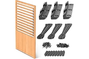 DOLENOR Louver Hardware Kit, Deck Sunblind System Brackets, DIY Fence Shutters, Perfect for Gardens, Patios and Outdoor Spaces, Indoor and Outdoor Use (1)