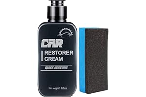 NIHEXO 100ML Auto Leather&Plastic Refurbishment Paste, Washable Refresh Aging Plastic And Leather Surface, Car Restorer Cream, Suitable for Plastic, Rubber, Leather