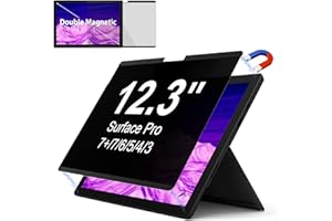 IPROKKO Privacy Screen for Surface Pro 7Plus/7/6/5/4/(12.3 inch), Magnetic Removable Microsoft Surface Privacy Filter, Laptop Anti Glare Blue Light Screen Protector