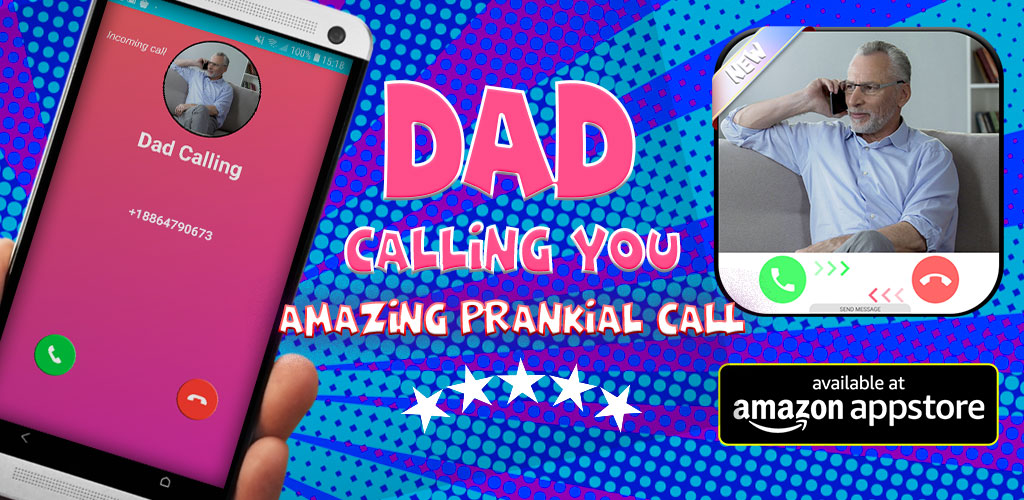 Dad Calling Simulator Fake Phone Game Calls Fake Text Sms Id Pro Prank 2020 Amazon De Apps Games