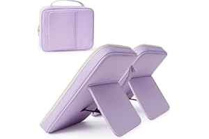 CITYCHASE Bible Covers for Men & Women, Bible Case Carrying Church Bag with Book Stand, Bible Bag with Handle, Zipper and Multi-Pockets for Scripture Study Bible Protector, Purple (Patent Pending)