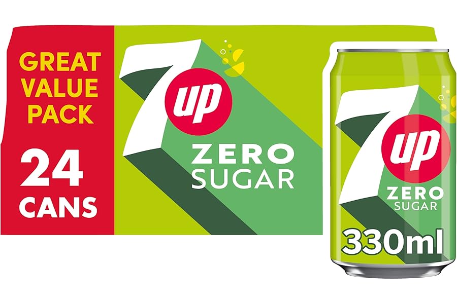 7UP Zero Lemon & Lime Cans 24 x 330ml