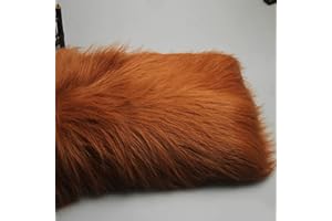 NIANTONG Tissu en Fausse Fourrure Solide Pile Longue 12cm Tissu Luxe pour Bricolage Crafting Photo Prop Toile De Fond FURSUIT Tapis Costumes Décoration De Mode Cosplay 50x170cm(Color:20 Brown)