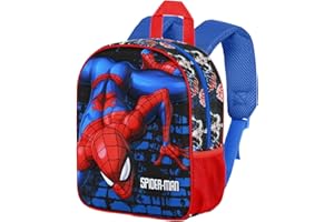 CLONDO Sac à dos 3D maternelle pour enfants, sac à dos de loisirs enfant et fille, école maternelle, 31 cm, voyage, cadeau, Stitch, Spiderman, Minni, Sonic