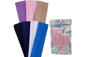 ALPHA KIDS Pack Of 2-5cm Plain Stretchy Headbands for women's hair, Soft Hair Bands. Light Weight and comfortable - Ideal For Gym, Exercise, cycling, Yoga headband, Running and Everyday Wear (Light Pink)