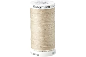 GÜTERMANN Gutermann Sew All Polyester Thread, Beige Bone (0722), 250 m, 5.5 x 2.7 x 2.7 cm