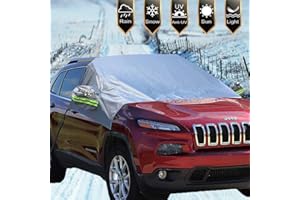 Big Ant Osłona przedniej szyby samochodowej, wodoszczelna osłona przedniej szyby do większości samochodów, składana osłona przeciwśnieżna na przednią szybę samochodu, ochrona przed śniegiem, deszczem, promieniowaniem UV