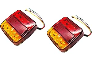 COZHYESS 2 Pcs LED Trailer Lights, Incandescent Trailer Light, 12V LED Tail Lights Trailer Light for RV/Trucks/Caravans/Car/Trailer Tail Lights