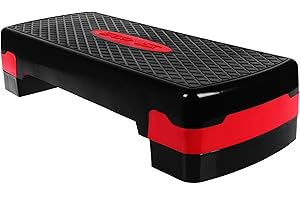 SportVida Step Planche d'aérobic – Stepper pour entraînement à la maison – Stepper Fitness – Équipement de fitness pour salle de sport – Step Bench réglable en hauteur – Nombreuses variantes
