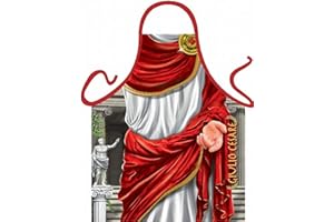 ITATI Delantal Sexy Parrilla Barbacoa Delantal de Cocina Antimanchas para Hombre, Modelo Julio César, Medidas 75 x 58 cm