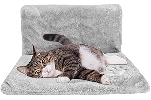 Dokeno lit chauffant pour chat, hamac suspendu, compatible radiateur courant, 46 x 30 x 25 cm