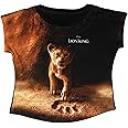 Lion King by Wear Your Mind Girl's Plain Regular fit T-Shirt (DLKGT0015.2_Brown 11-12 Years)