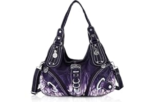 Angel Kiss Bolsos de Mujer Bolso Bandolera Hobo Casual Grande PU Capacidad Bolso de Hombro Bolso Shopper Bolsa Tote Vintage Lugar de Trabajo, Compras, Viajar Impermeable Bolso Tote Bag