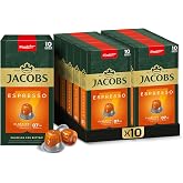 JACOBS - Espresso 7 Classico - Medium Density - Balanced and Fruity - Espresso Capsules - 10 aluminum capsules x 10 Pieces