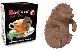 HelpCuisine® Infuser/infuseur de Thé/Filtre diffusseur/passoire a Thé à Forme de Hérisson, infuseur Réalisé en Silicone à 100% Alimentaire sans BPA, Nouveauté 2019! (Hérisson)