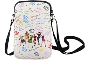 LEVLO Broadway Queen Cross Body Bag Musical Lover Gift Six Queen Musical Shoulder Bagg Broadway Musical Six Queen Merch