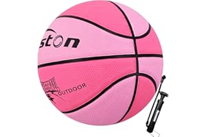 Senston Balon Baloncesto Tamaño 5/Tamaño 7,Entrenamiento de Baloncesto Juvenil/Adulto, Baloncesto Interior y Exterior, con Bomba