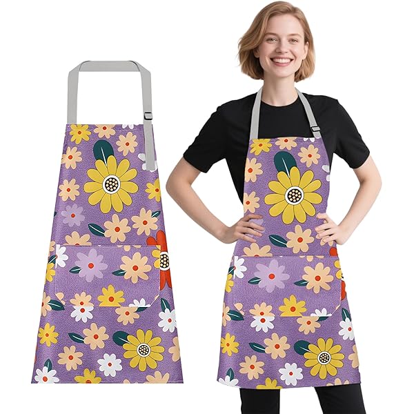 Wasserdichte Küchenschürze Mit Taschen - Verstellbar Für Damen Und Herren
