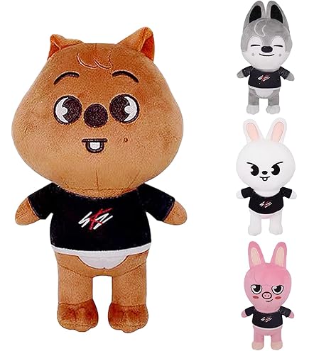Stray Kids Skzoo Boneca De Pelúcia Jiniret/Wolf Chan/Leebit/Dwaekki/Han Quokka/Bokari/Puppym