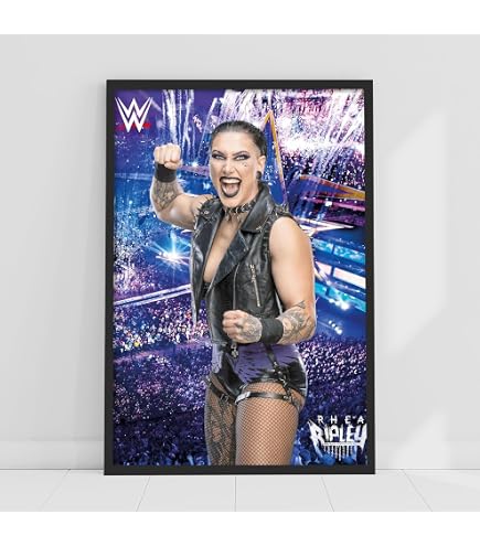Recorte De Cartón Rhea Ripley WWE - 173 Cm (Decoración Fiestas/Colección)