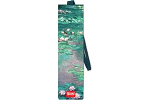 Legami - Marcador con elástico marcador de página, también útil para mantener el libro cerrado, en papel certificado plastificado, 4,7 x 17,5 cm, Tema Claude Monet