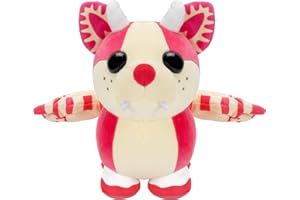 JAZWARES Adopt Me! Collector Plush Strawberry Shortcake Bat Dragon - Series 5 - Legendary - Exclusive Virtual Item Code Included - Toys for Kids Featuring Your Favourite Pet, Ages 6+
